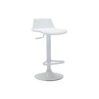 BARHOCKER höhenverstellbar - Polypropylen - Weiß - CALAS - Weiß, Kunststoff (45/95.5/45cm) - Vente-Unique