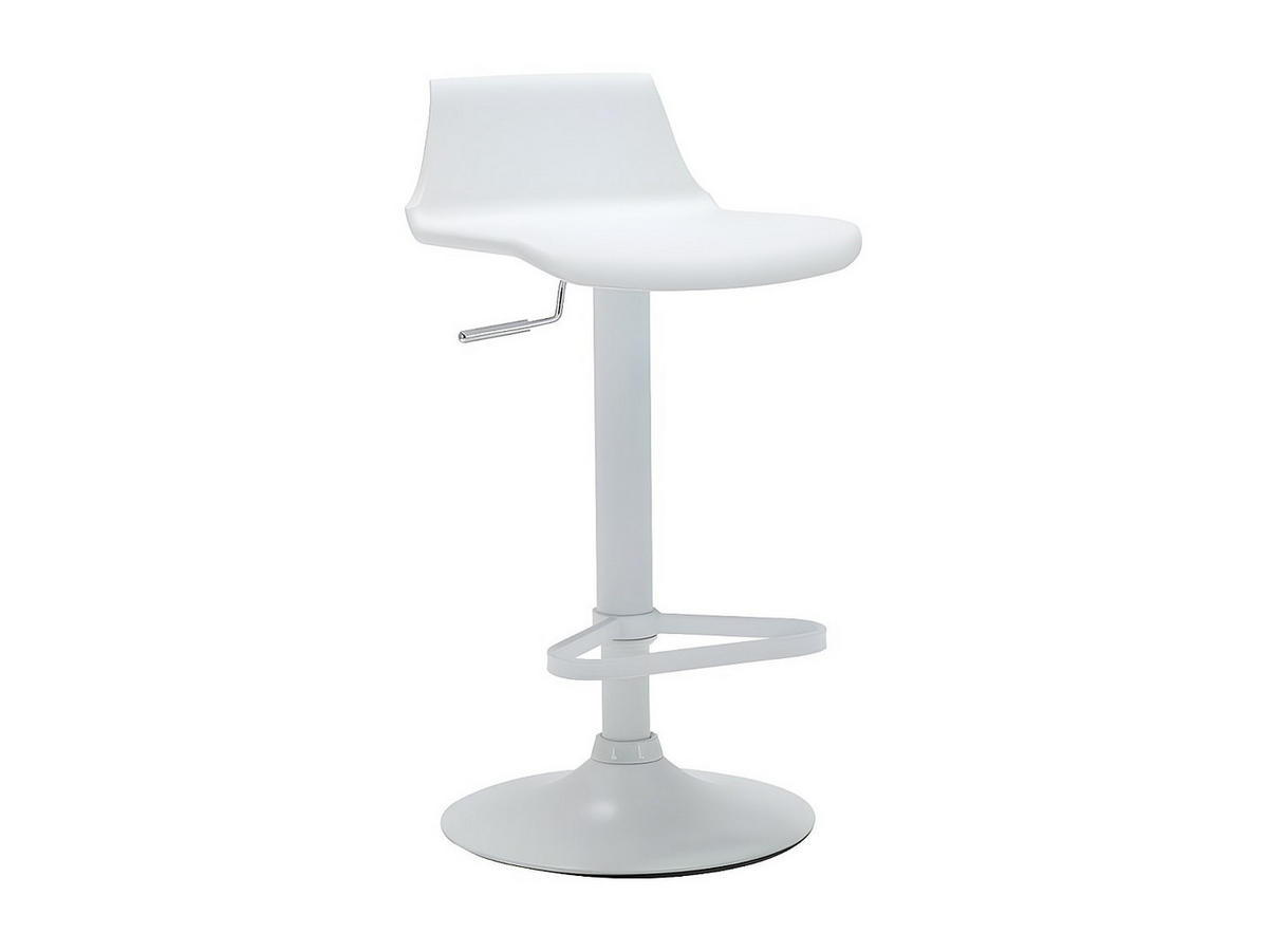 BARHOCKER höhenverstellbar - Polypropylen - Weiß - CALAS - Weiß, Kunststoff (45/95.5/45cm) - Vente-Unique