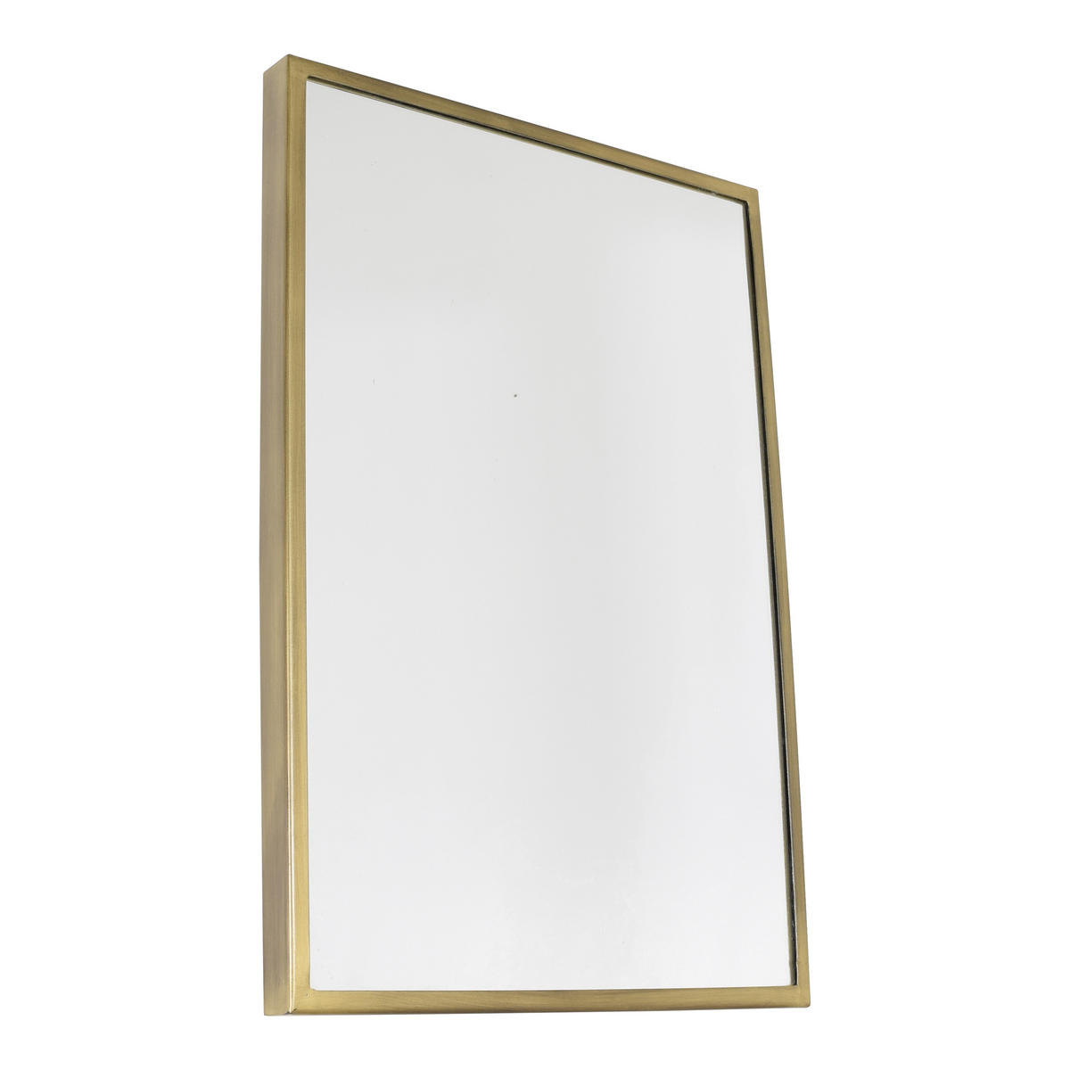 WANDSPIEGEL Avi Schwarz - Messingfarben, Metall (40/60/4cm) - LOFT42