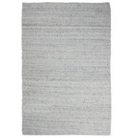 KURZFLORTEPPICH handgewebt GLAVEN, Bouclé-Struktur, Hellgrau, 160 x 230 cm - Grau, Textil (160/230cm) - KADIMA DESIGN