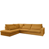 ECKSOFA Thora - Gelb, Holzwerkstoff/Textil (315/245cm) - Fun Möbel