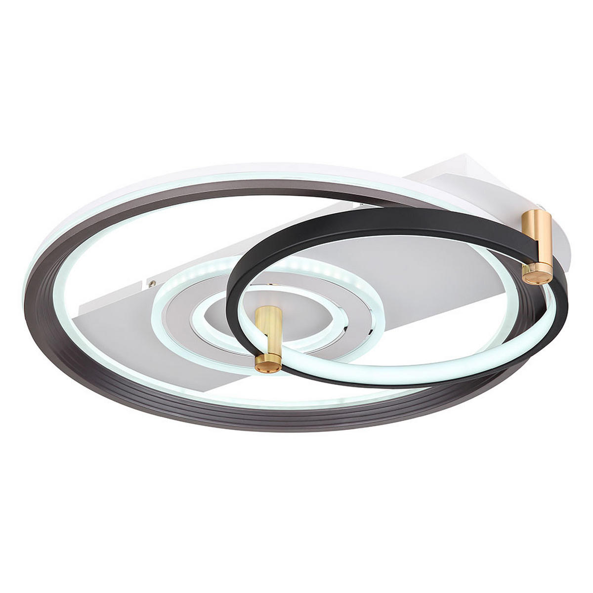 LED DECKENLEUCHTE ANI Metall Schwarz - Schwarz, Metall (52/48/9.5cm) - Globo Lighting