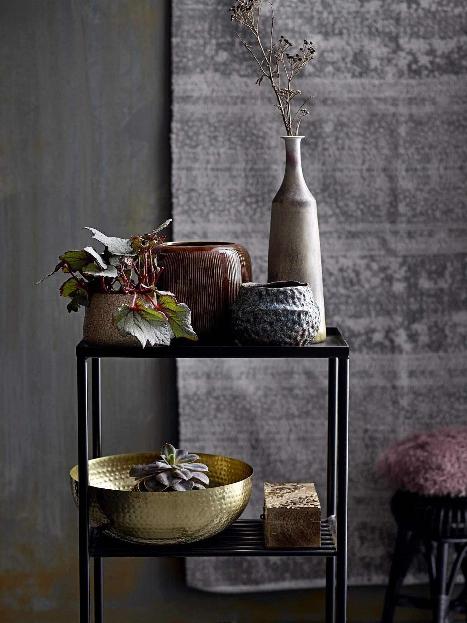 SCHALE gehämmert in Gold Ø36/13 cm - Goldfarben, Metall (13cm) - Bloomingville