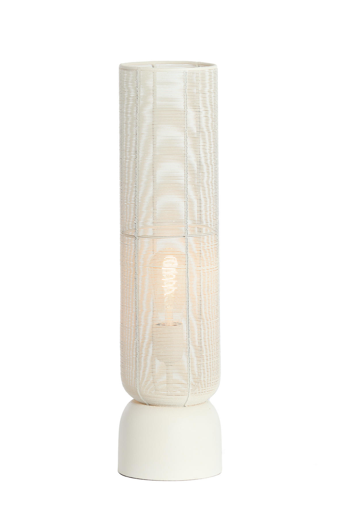 TISCHLAMPE Lezuza Weiß Ø15,5/60,5 cm - Weiß, Metall (15.5/15.5/60.5cm) - Light & Living