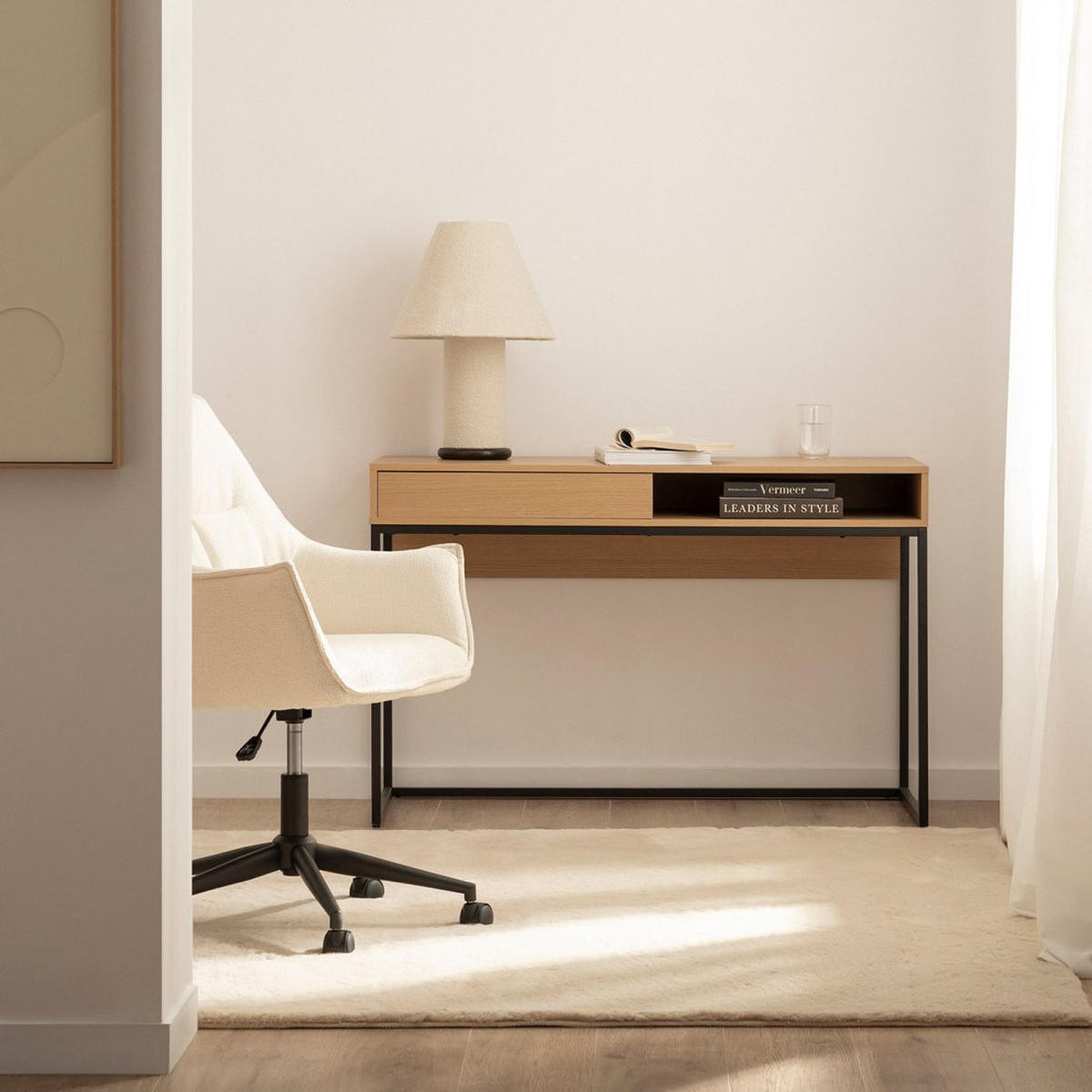 SCHREIBTISCH Aidan Natürlich 120 cm x 78 cm - Naturfarben, Holzwerkstoff (50/120/78cm) - Klast Home
