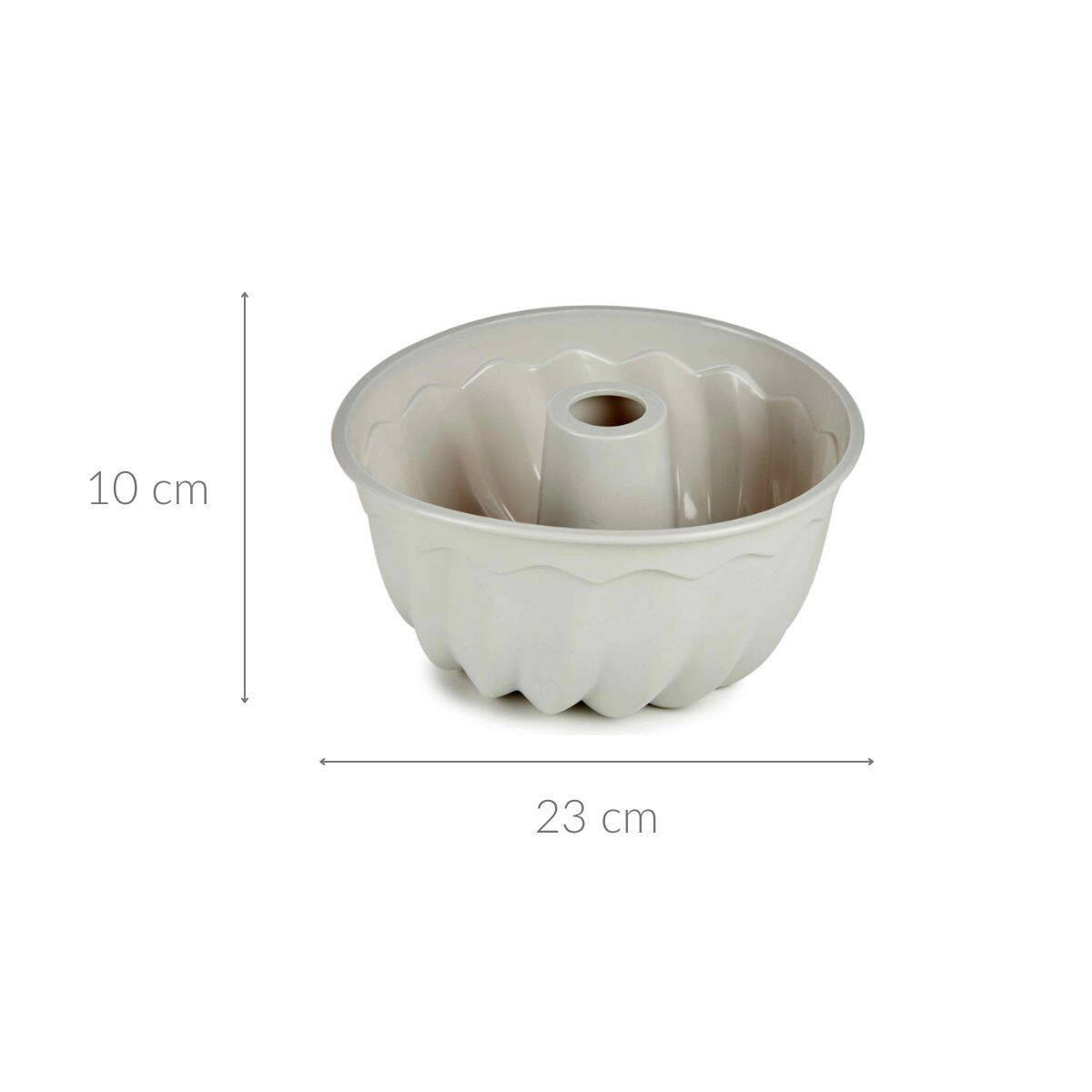 GUGELHUPFFORM Silikon 23/10 cm - Hellgrau, Kunststoff (23/10cm) - Kinvara