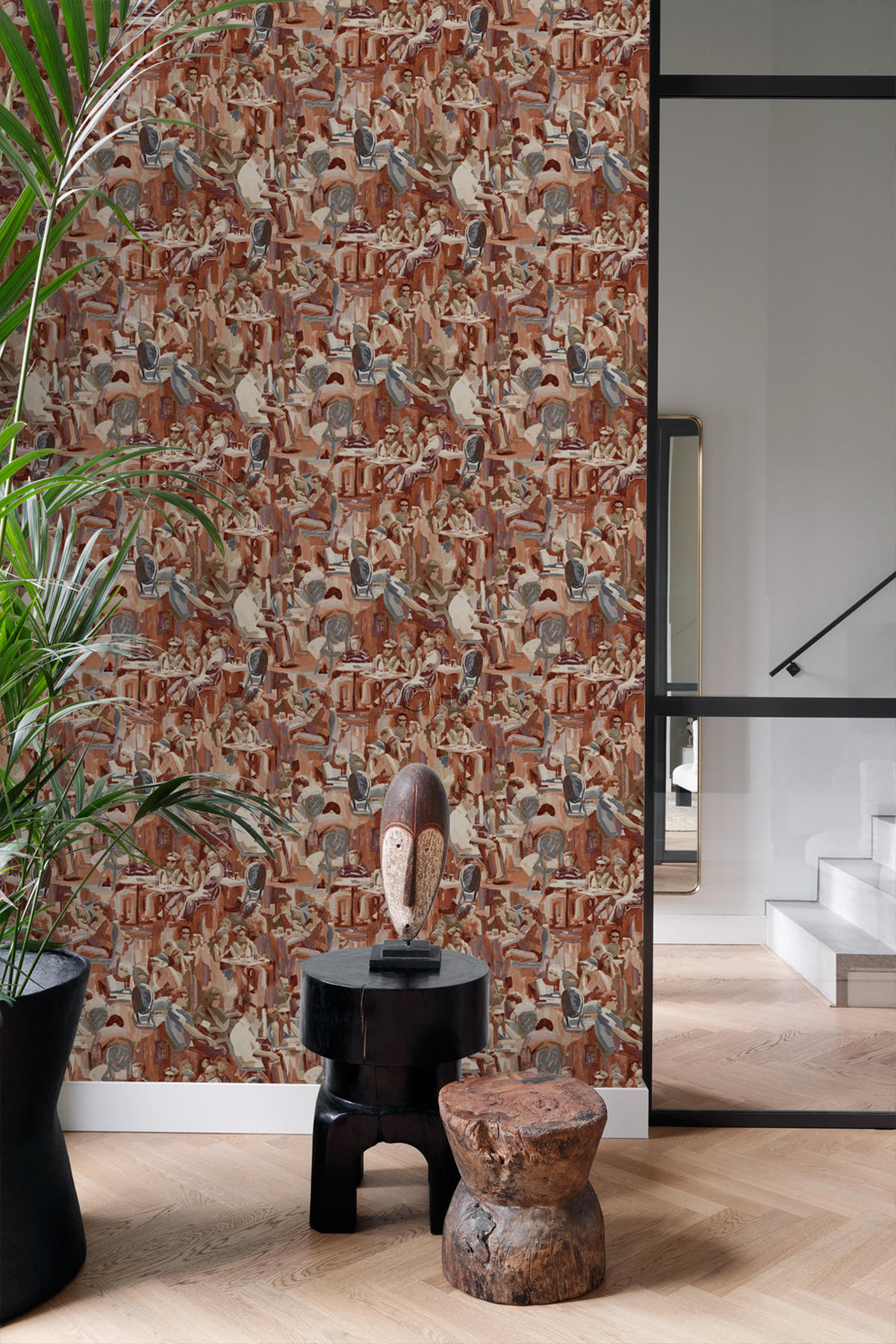 TAPETE figurative Motive 53 cm x 10.05 m - Rot, Papier (53/1000cm) - Origin Wallcoverings
