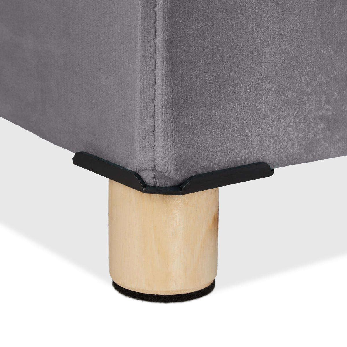 SITZBANK - Anthrazit, Holz/Holzwerkstoff (76/34/38cm) - Relaxdays