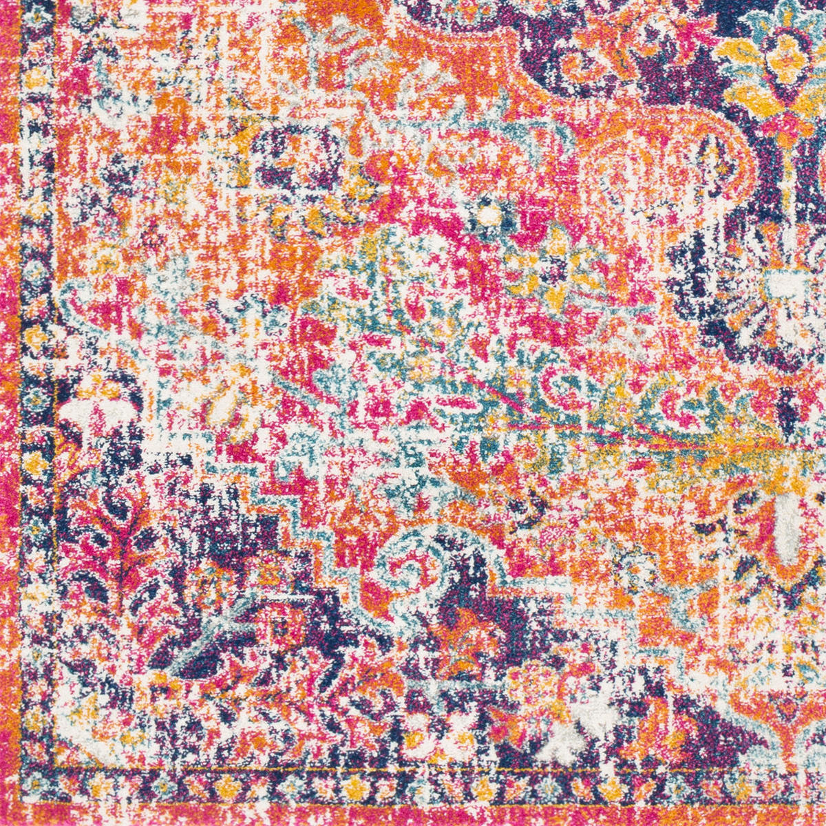 VINTAGE-TEPPICH 120x170 cm Orange - Orange, Textil (120/170cm)
