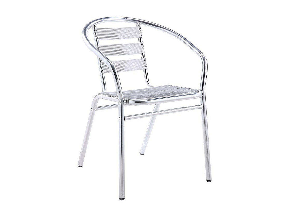 GARTENSTUHL 2er-Set - 54 cm x 51 cm - Metall - Silberfarben - MONTMARTRE - Silberfarben, Metall (54/72/51cm) - Vente-Unique