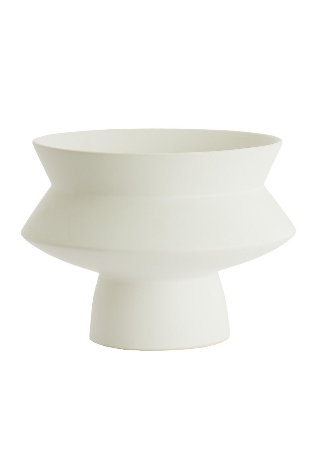 VASE Vicento Weiß Ø31,5/23,5 cm - Weiß, Keramik (23.5cm) - Light & Living