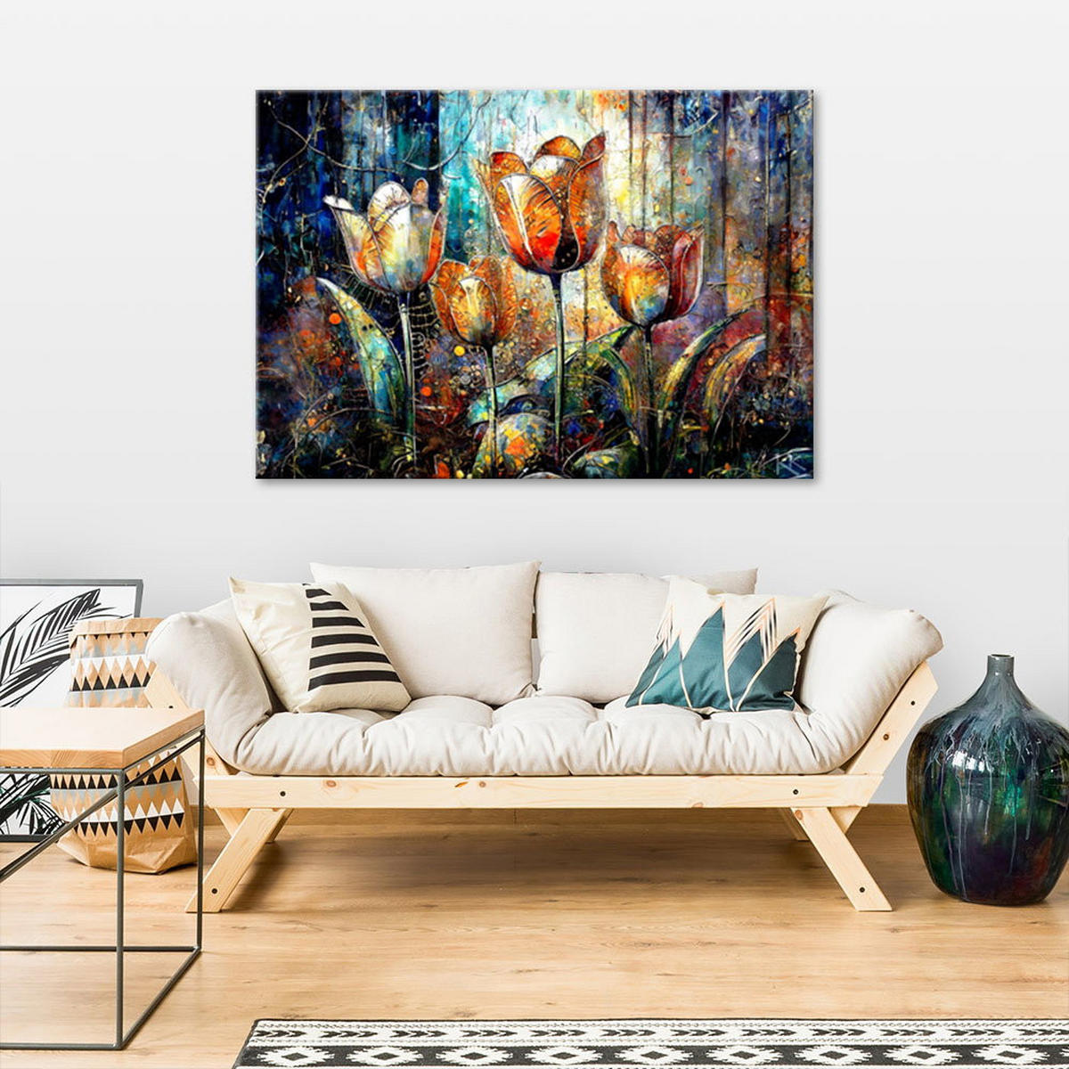 KUNSTDRUCK Lila 60/40 cm - Lila, Textil (60/40cm) - KUNSTLOFT