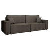 SCHLAFSOFA Karl - Schwarz/Braun, Holz/Kunststoff (245/82/90cm) - MIRJAN24