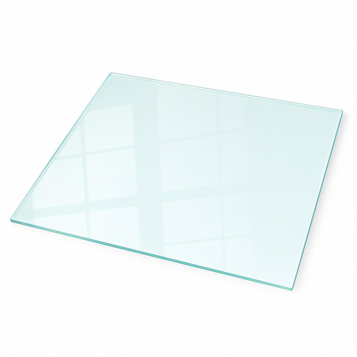 GLASPLATTE für Kamin transparent 80x60 cm - Transparent, Glas (80/60/0.4cm) - TULUP