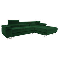ECKSOFA Torezio Mini, Seite: Rechts - Grün, Holz/Textil (280/170cm) - MIRJAN24