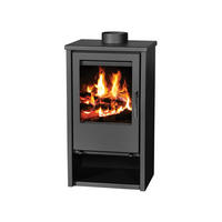 KAMINOFEN conforto Regina, Stahl, schwarz, 8,1 kW - Schwarz, Kunststoff (80/175/120cm) - Conforto