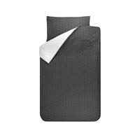 BETTWÄSCHE Sil Minitüpfchen schwarz weiss 135 x 200 - Schwarz, Textil (135/200cm) - Bink