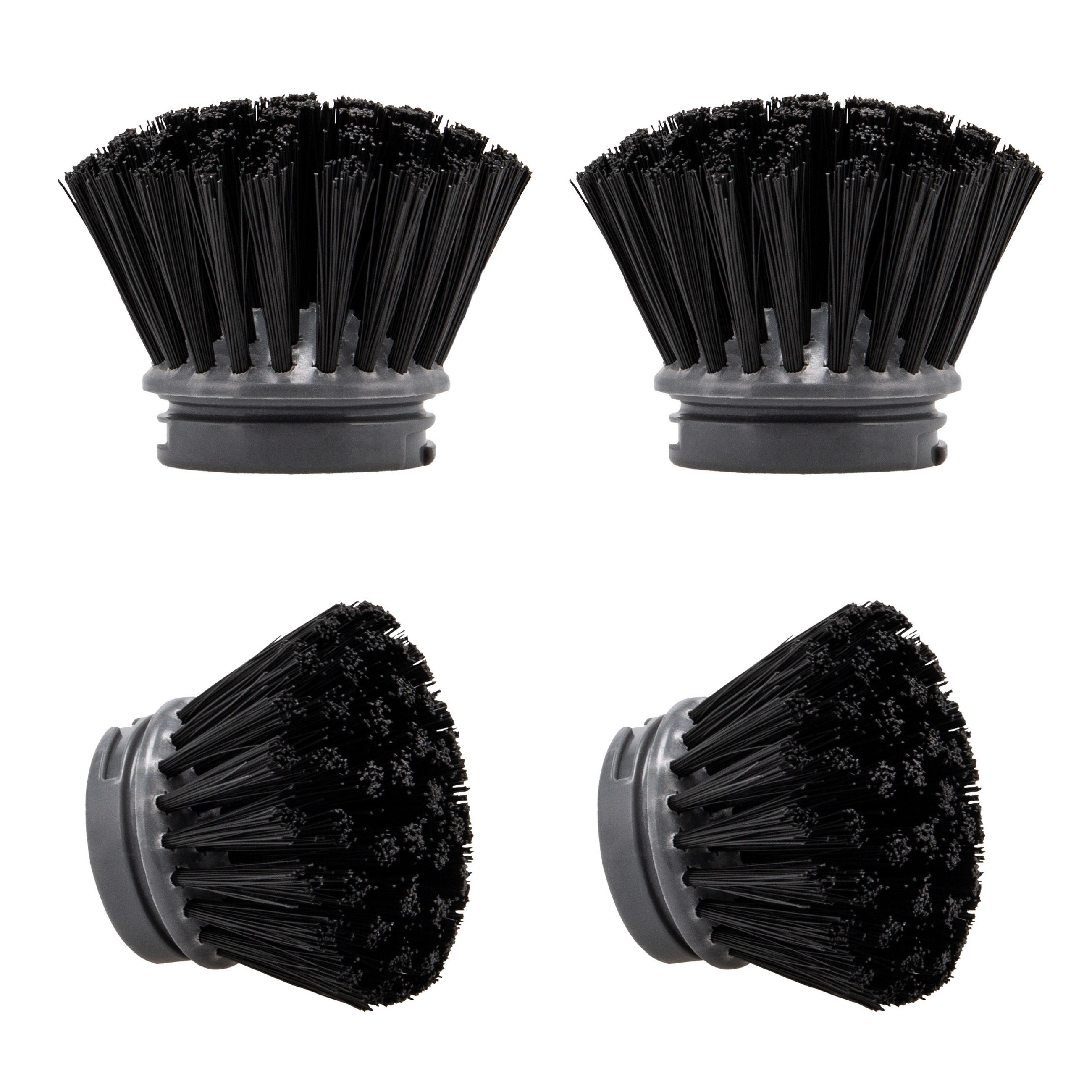 ERSATZBÜRSTEN 4er-Set, grau, Kunststoff - Grau, Kunststoff (6.5/5/6.5cm) - bremermann