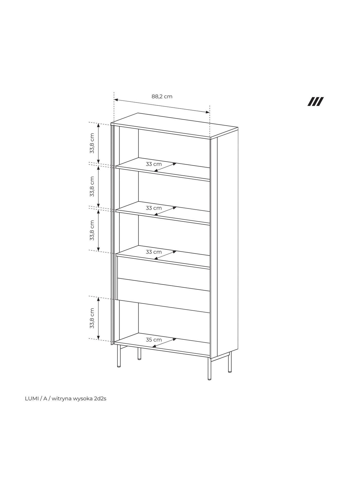 VITRINE, Kaschmir, 91,5 x 194,6 x 39,3 cm - Beige, Holzwerkstoff/Metall (91.5/194.6/39.3cm) - 3XE LIVING