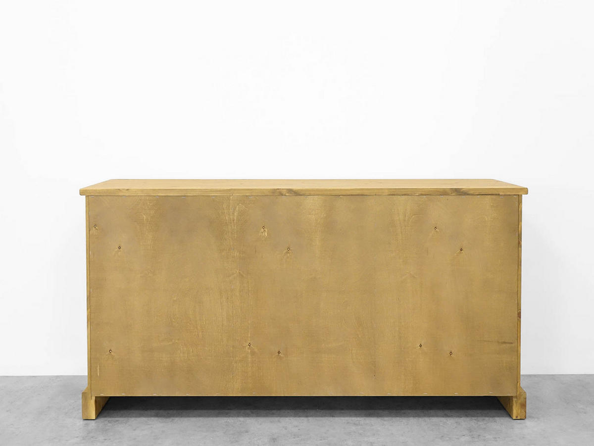 KOMMODE aus Massivholz Dakota 3 - Hellbraun, Holz (152/80/46cm) - Seart