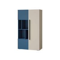 REGAL Lorin 3D LO05 - Kaschmir/Blau, Holzwerkstoff (91/157/40cm) - MIRJAN24