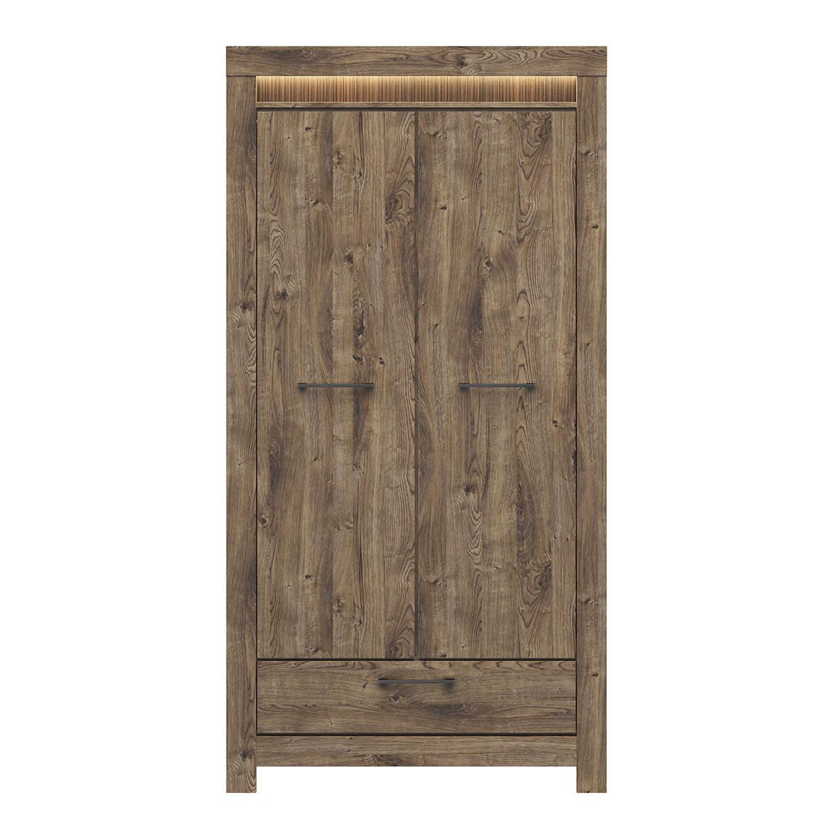 SKRIŇA 2 dvere Amaury Drevo - hnedá, kompozitné drevo (102/200/62cm) - Petits-meubles