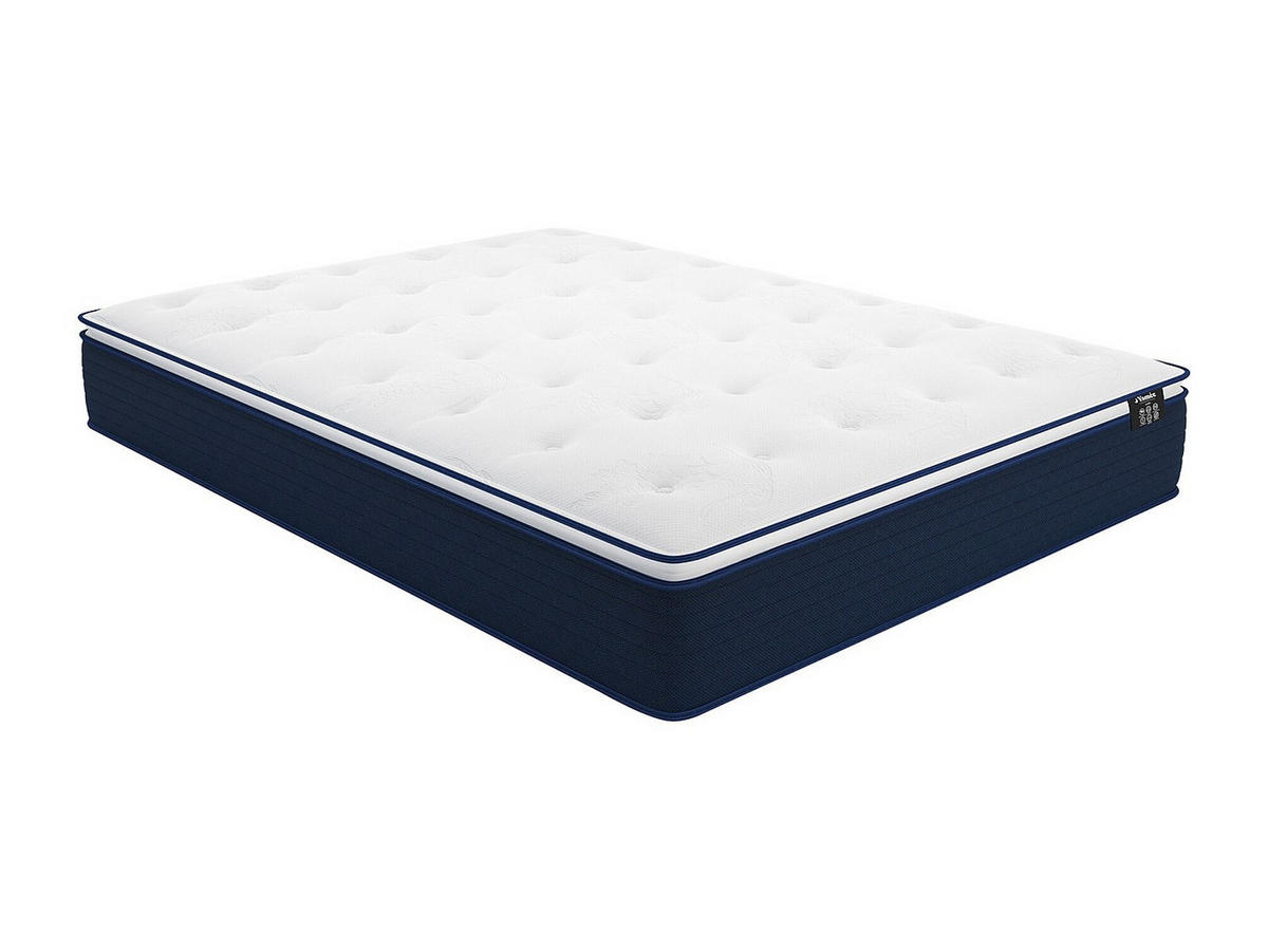 STANDARDMATRATZE - 2 Personen - stoff - weiß Altier - Weiß, Textil (160/200cm) - Vente-Unique