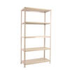 SCHRAUBREGAL PANDA TALL | HxBxT 200x100x50cm | 5 Fachböden | Fachlast 100kg | Weiß - Weiß, Metall (100/200/50cm) - PROREGAL