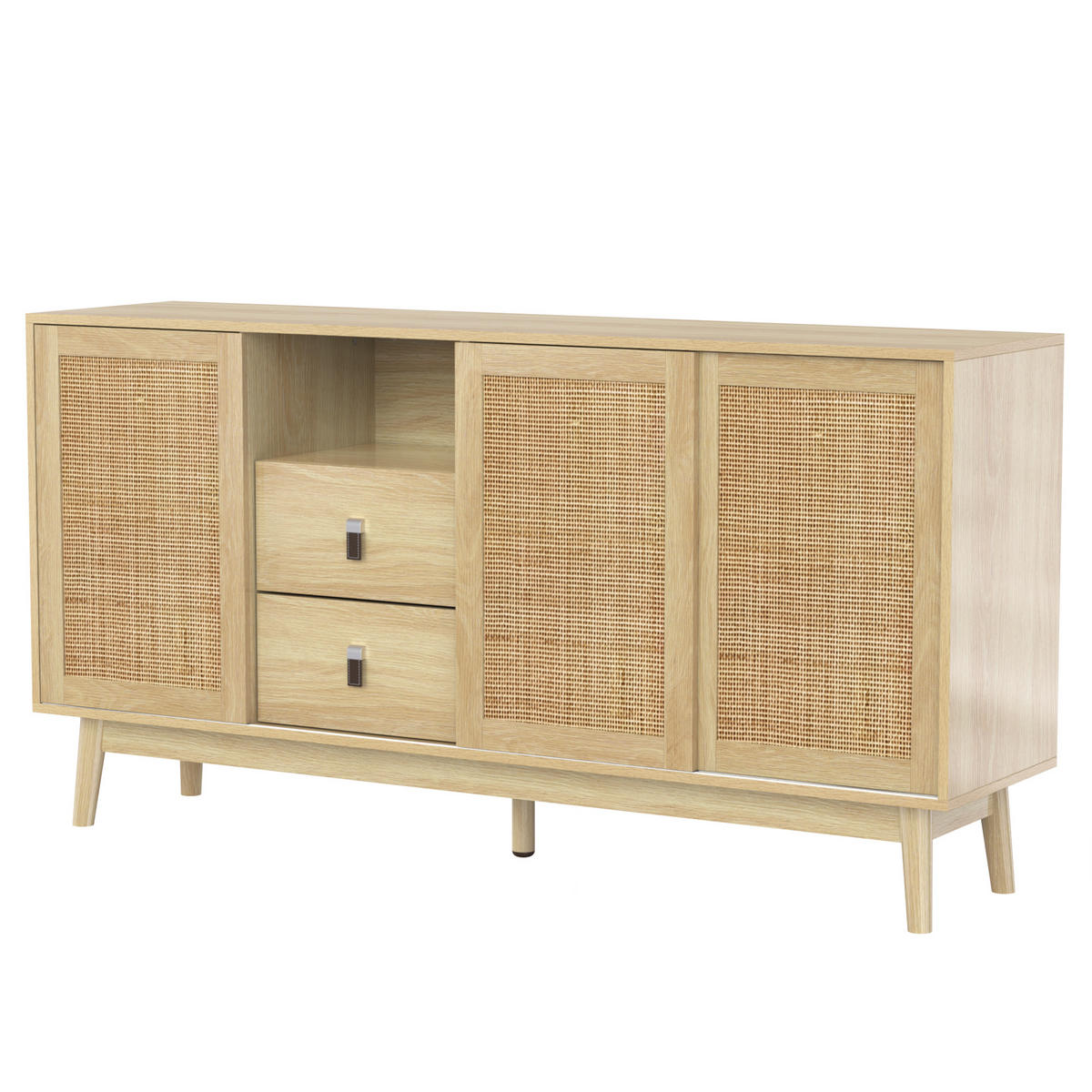 ANRICHTE Holzfarben 155/38/80 cm - Naturfarben, Holz (155/80/38cm) - PANGIVO