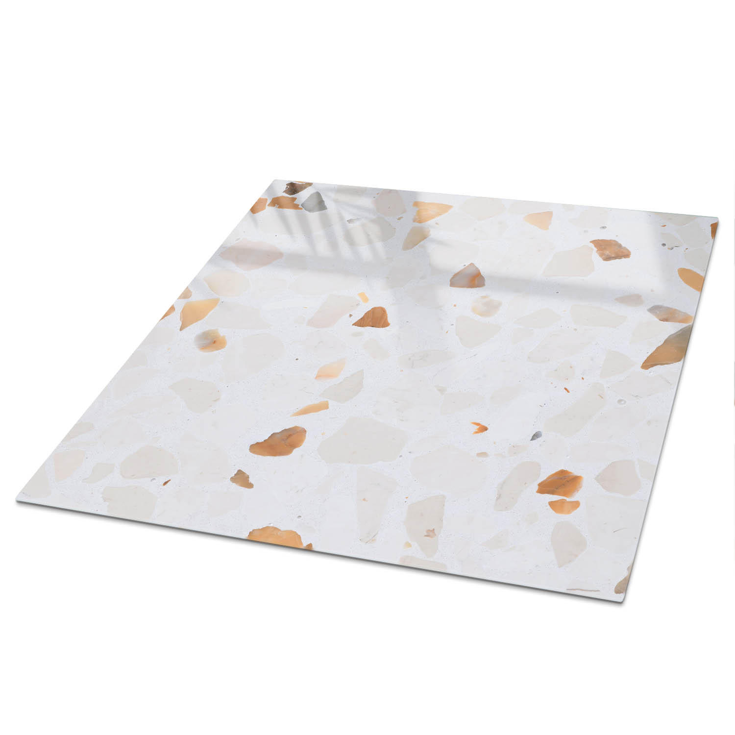 TISCHPLATTE 50x50 cm – Steinmosaik - Blau, Glas (50/50/0.4cm) - Wallfluent