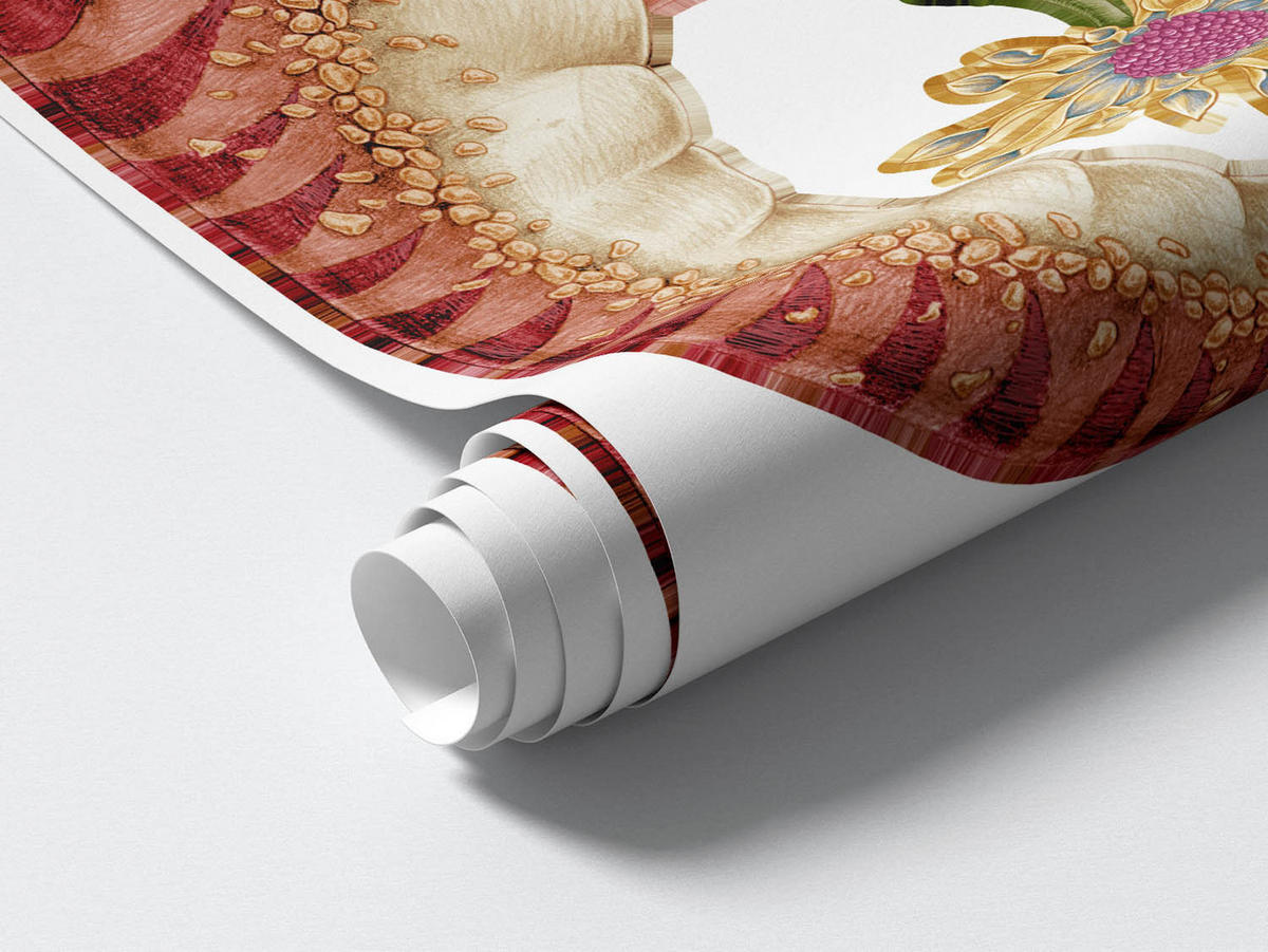 WANDAUFKLEBER 80x119cm - Dino der Leser - Multicolor, Kunststoff (80/119/0.1cm) - Wallfluent