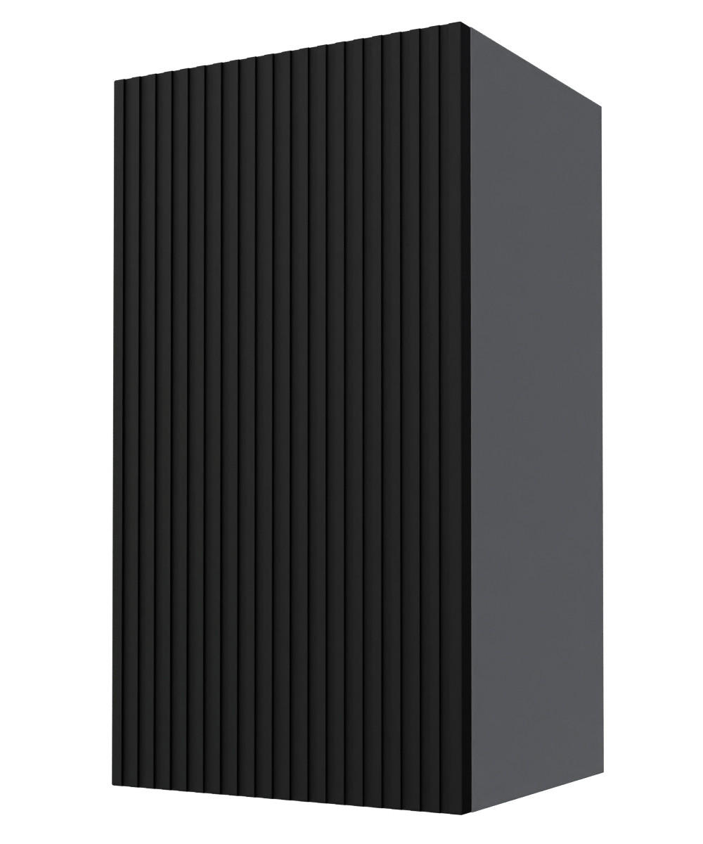 HÄNGESCHRANK Lamello W2/40 Schwarz Matt / Grau 40 / 32,5 / 72cm - Schwarz/Grau, Holz/Holzwerkstoff (40/72/32.5cm) - Feldmann-Wohnen
