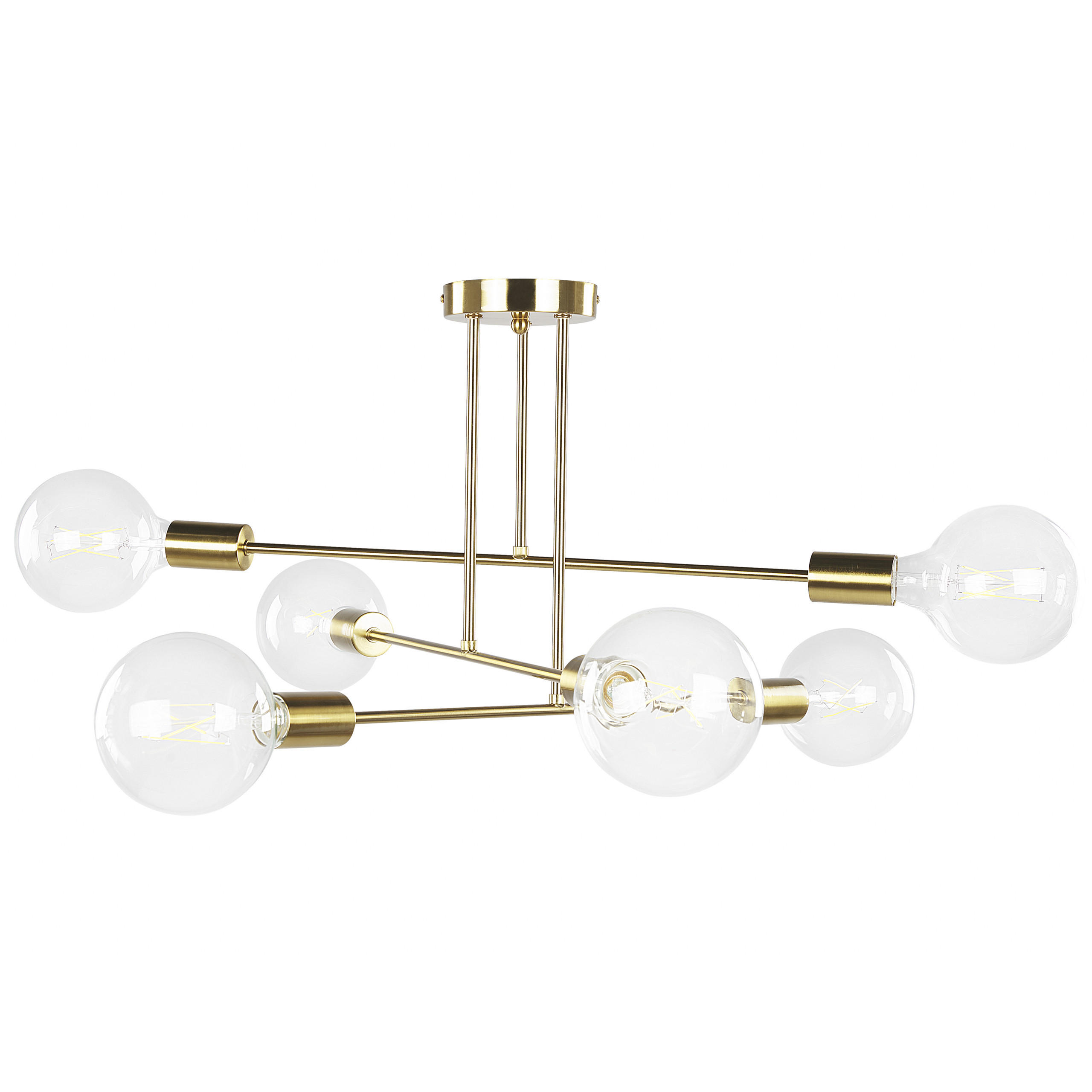 Beliani ZÁVĚSNÁ LAMPA Kidane 61/61/33 cm