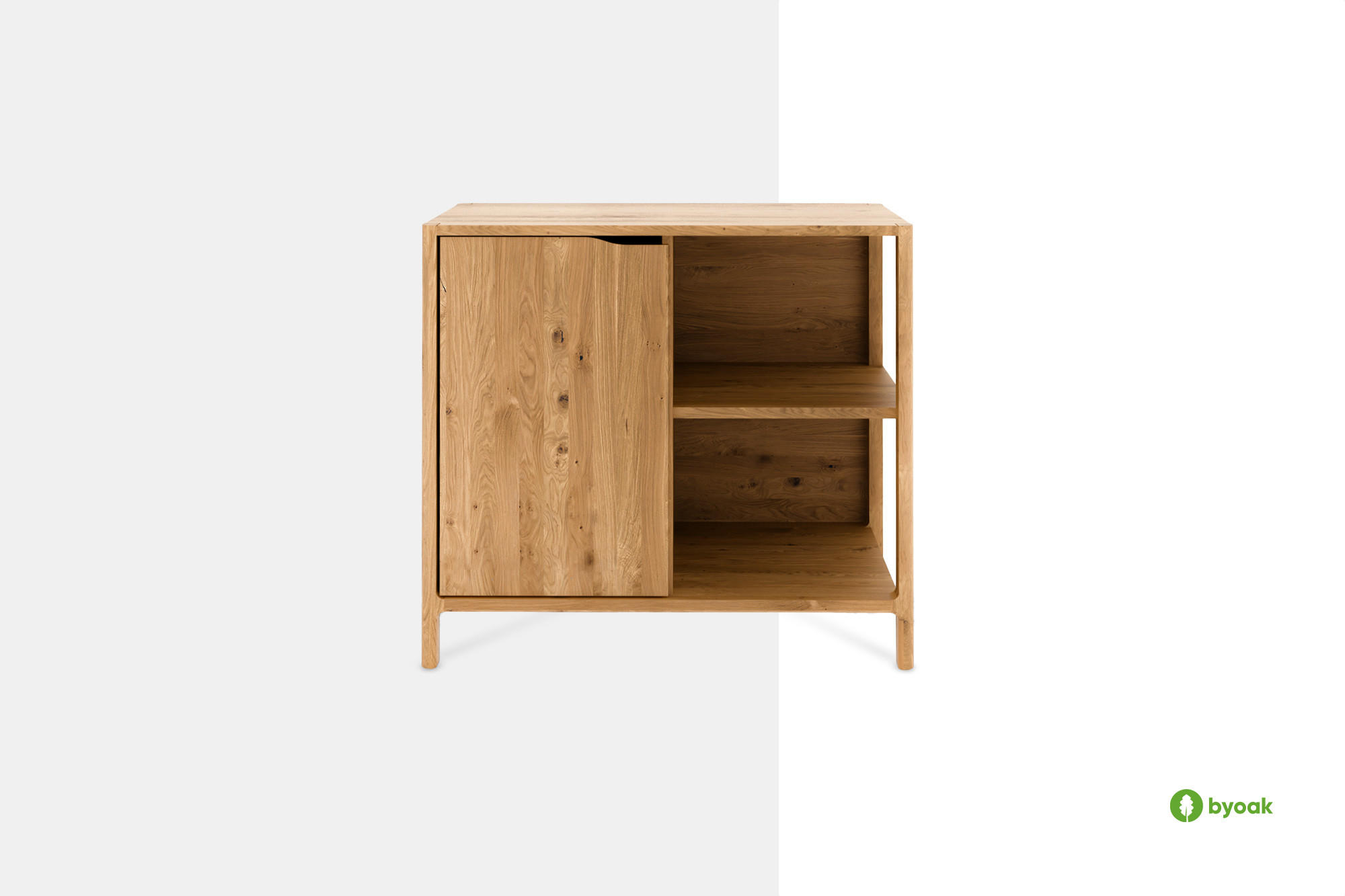 KOMMODE PAUL Kernbuche - Kernbuche, Holz (80/80/50cm) - byoak