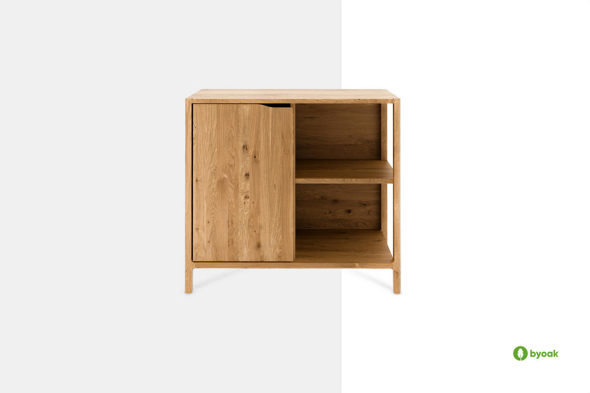 KOMMODE PAUL Kernbuche - Kernbuche, Holz (80/80/50cm) - byoak