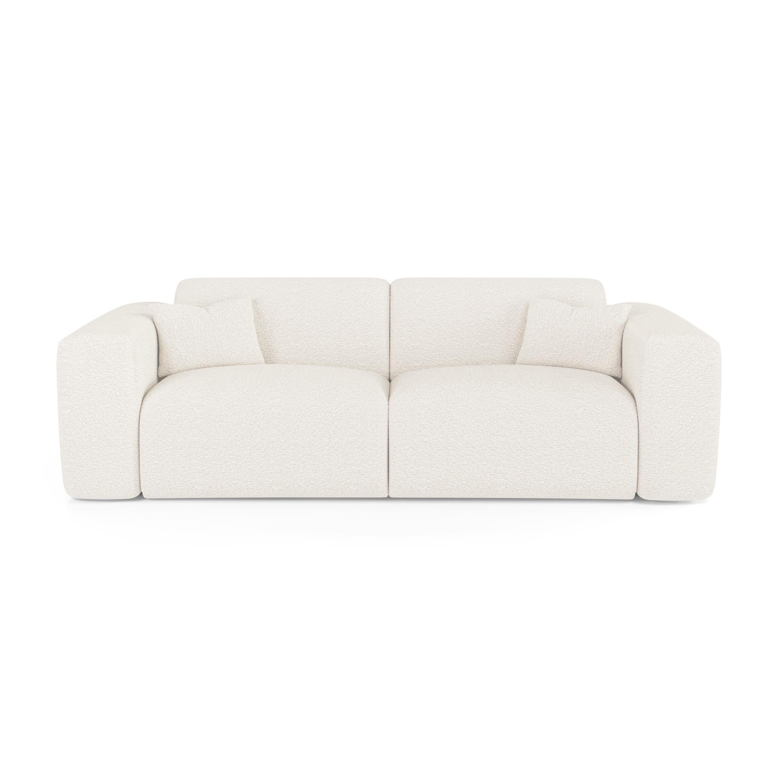 SCHLAFSOFA EXPRESS Dunlopillo Bouclé creme 160 cm - Creme, Textil (234/73/95cm) - Sia Home