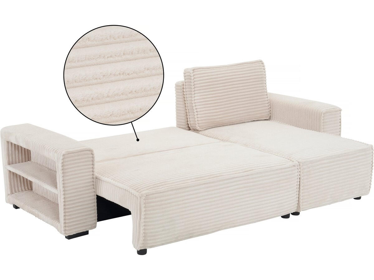 ECKSOFA opera beige - Beige, Textil (141/241cm) - Habitat Garten