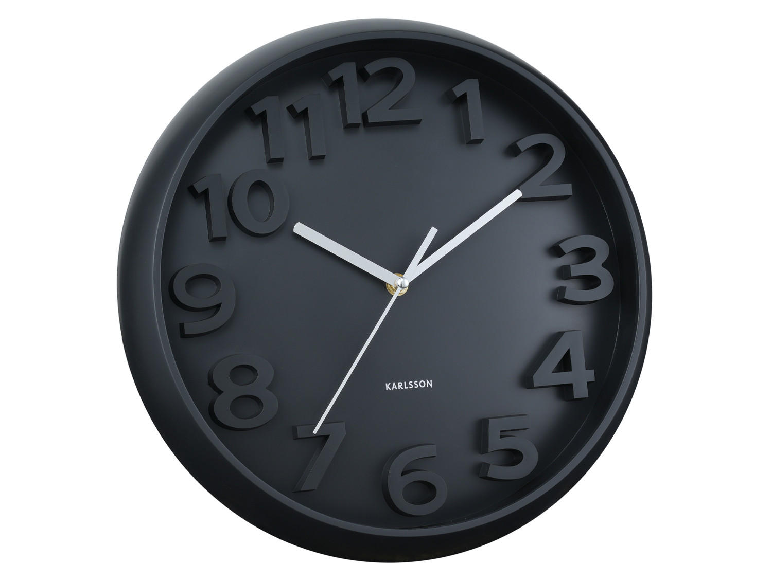 WANDUHR Elevated Ø33,5 cm - Schwarz, Kunststoff (33/5/33cm) - Karlsson
