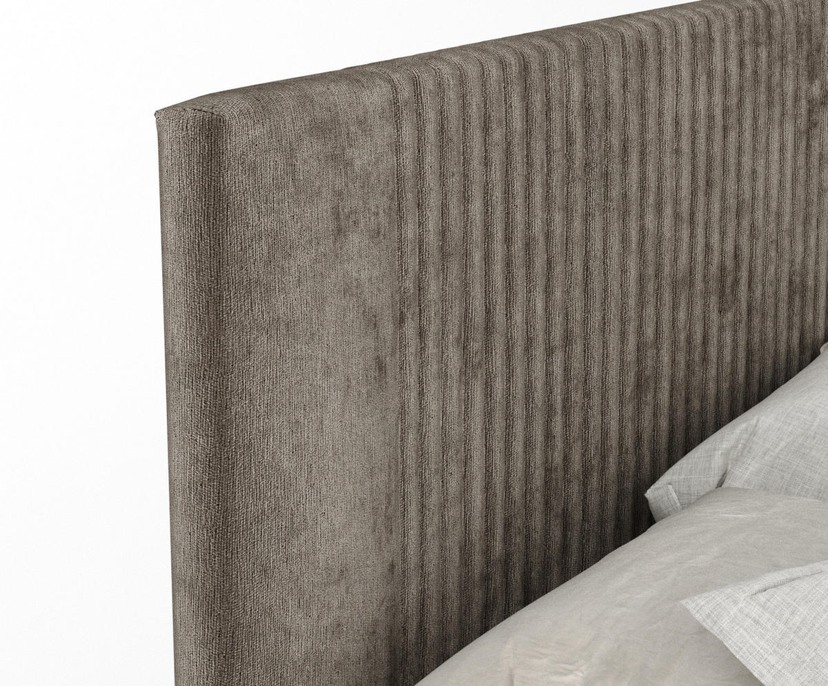 BOXSPRINGBETT Bergamo Braun 180/200 cm - Schwarz/Braun, Holz/Holzwerkstoff (180/200cm) - Maison de Reve