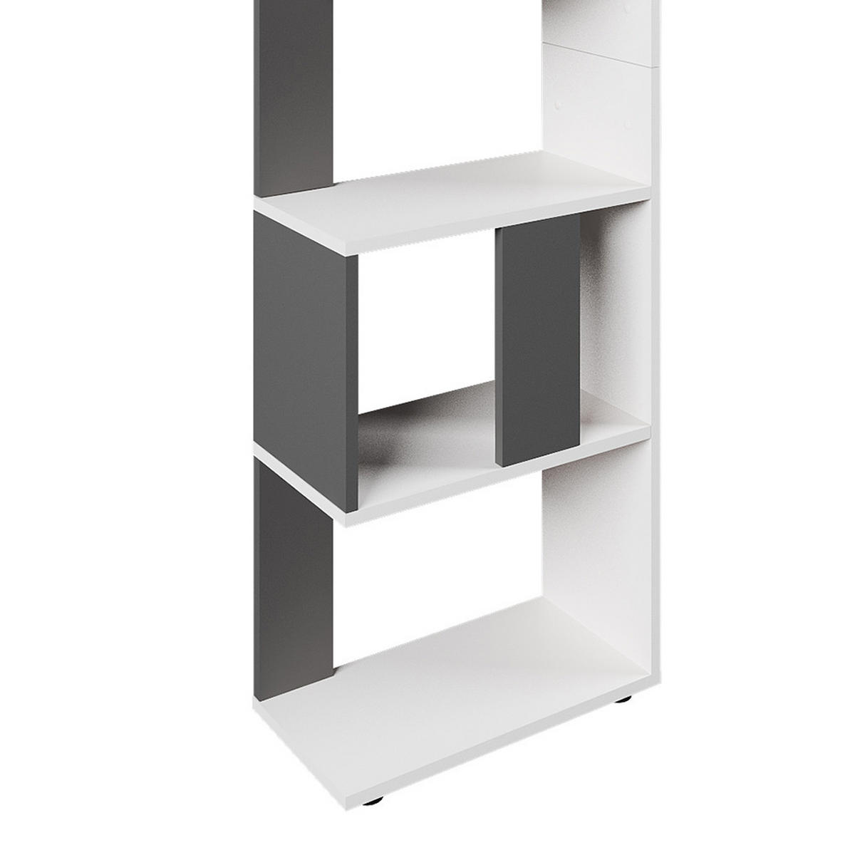 RAUMTEILER Anthrazit/Weiß 45 x 162.6 cm - Anthrazit/Weiß, Holzwerkstoff (45/162.6/23.6cm) - Vicco