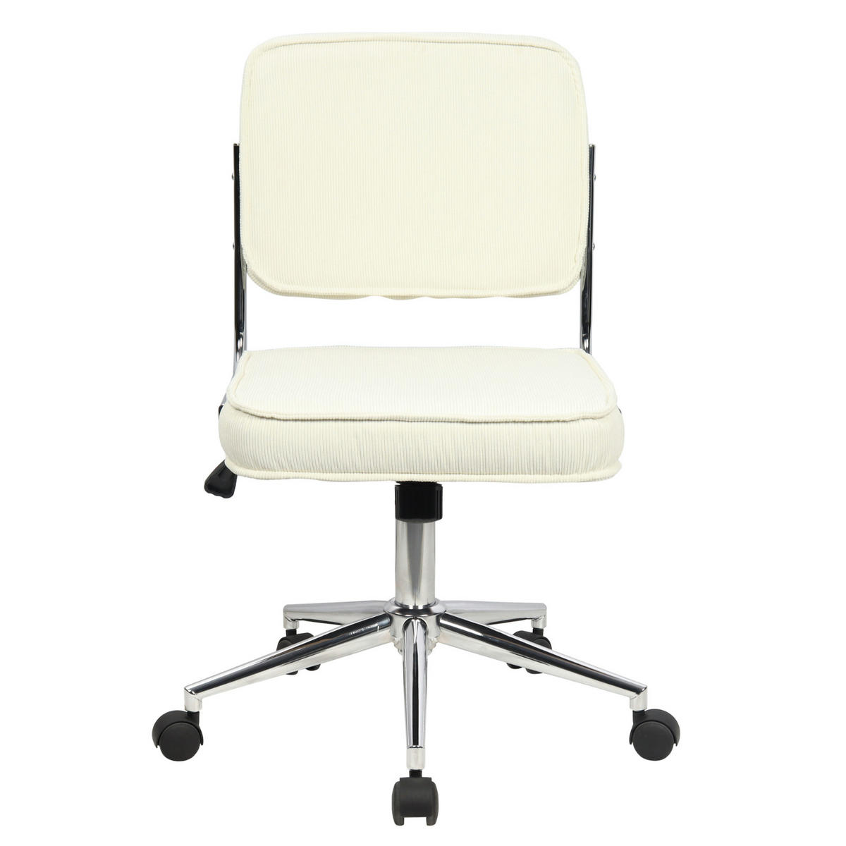 BÜROSTUHL Liv Schreibtischstuhl höhenverstellbar mit Rollen Weiß - Weiß, Textil (48/94/47cm) - SVITA