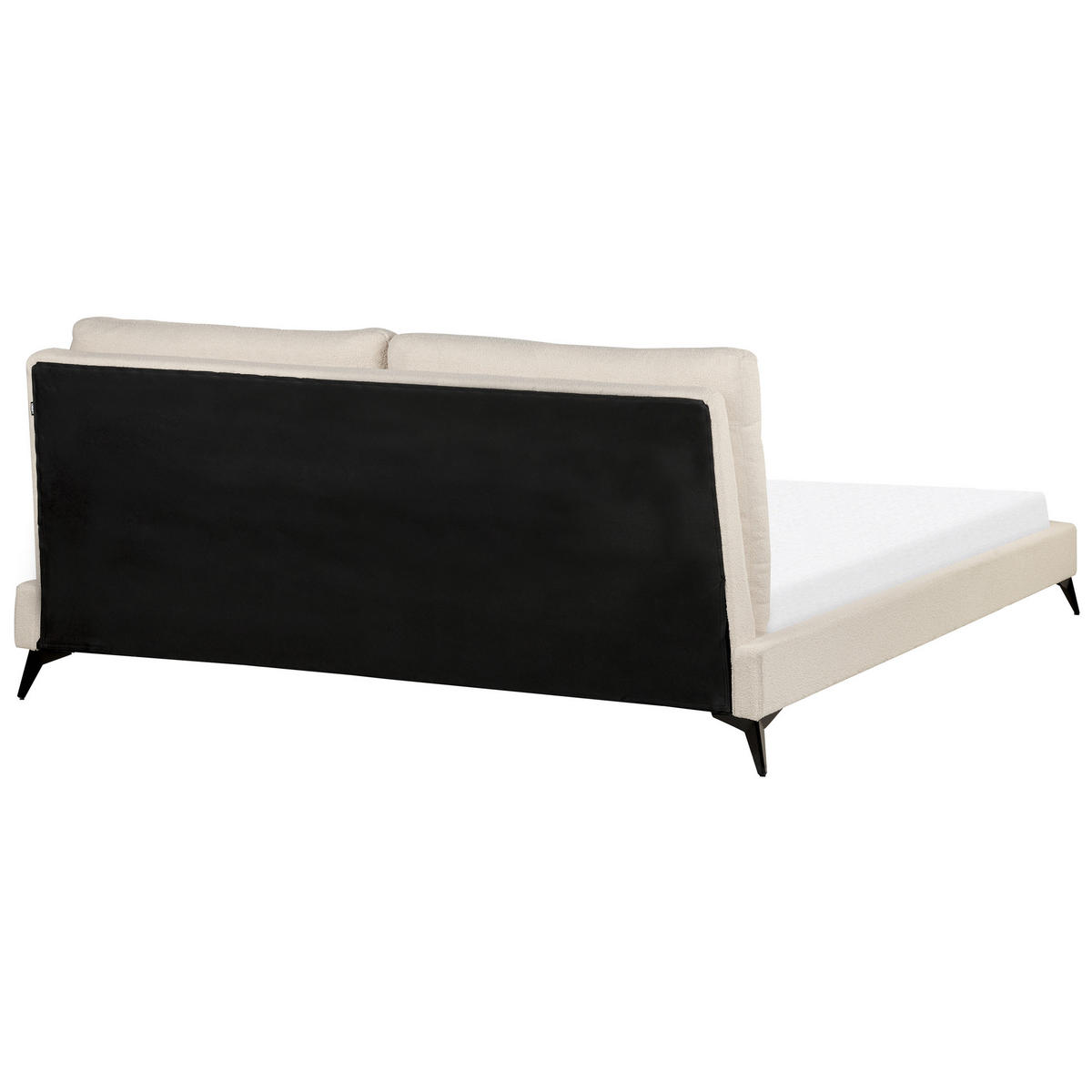 POLSTERBETT 180/200cm Helles Beige Melle - Beige, Textil (180/200cm) - Beliani