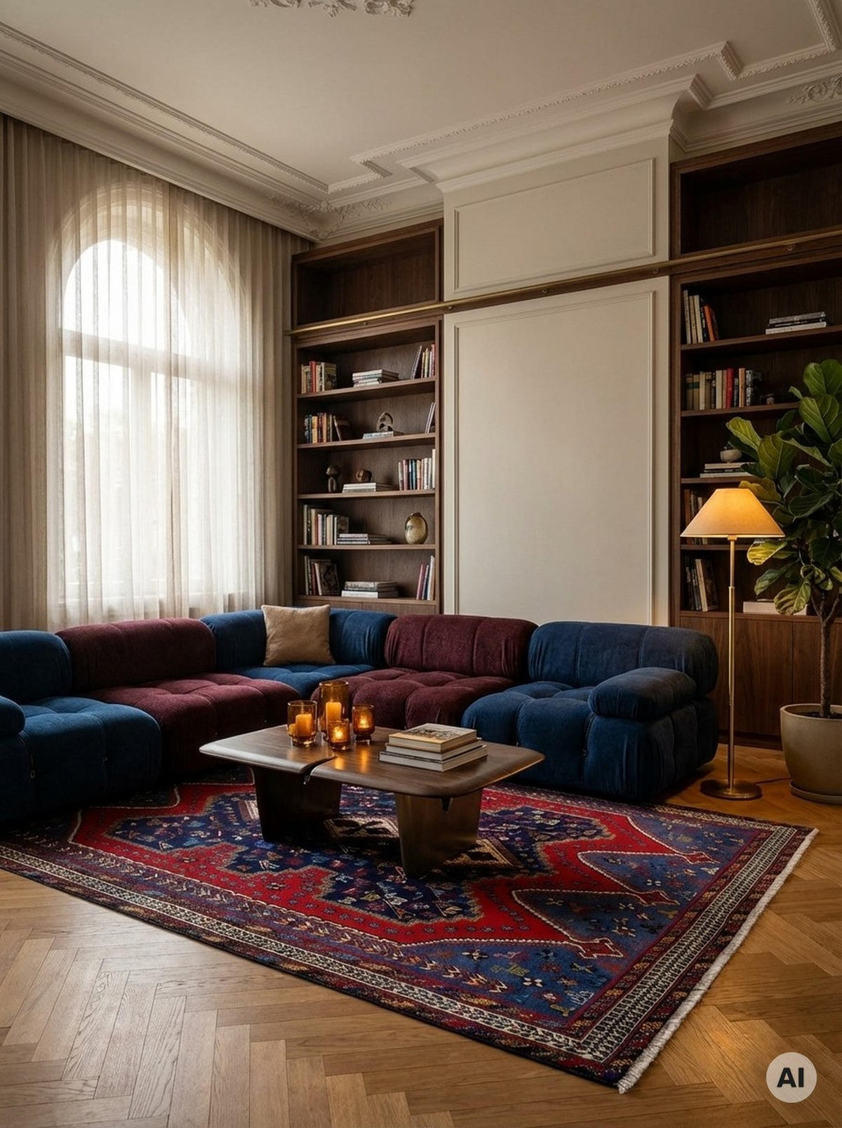 ORIENTTEPPICH handgeknüpft Afshar Rot, Blau 245/167 cm Schurwolle - Blau/Rot, Textil (167/245cm) - Looma
