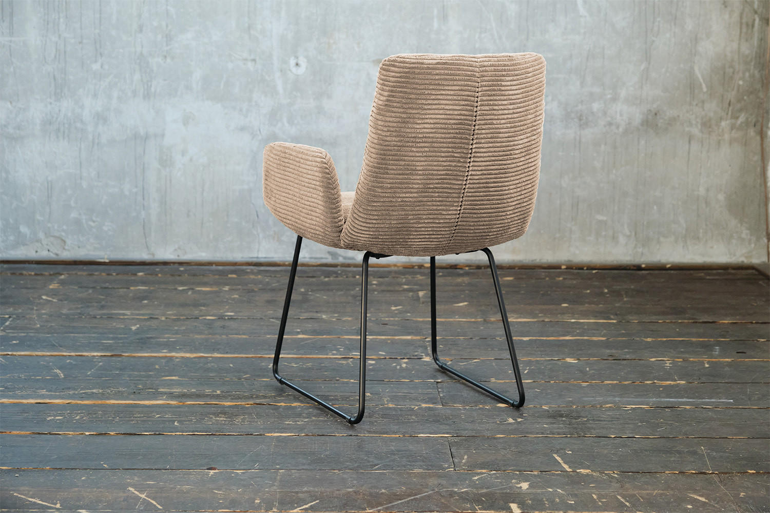 Thumbnail - Kawola Stuhl, Taupe, Textil, 59x87x66 cm, Esszimmer, Stühle, Esszimmerstühle, Armlehnenstühle