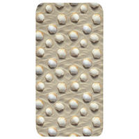 KOUPELNOVÁ PŘEDLOŽKA Mušle - Písek - Námořní 60x120 cm - písková barva, textil/plast (60/120cm) - OnlyWow