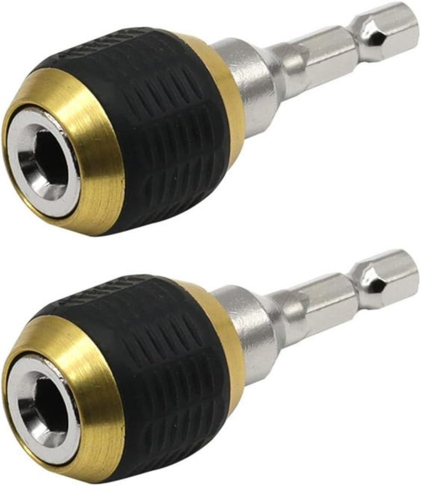 BOHRER – 2er-Pack – mit Sechskantschaft und Bohrfutteradapter - Schwarz, Metall (6/2.4/2.4cm) - DCA