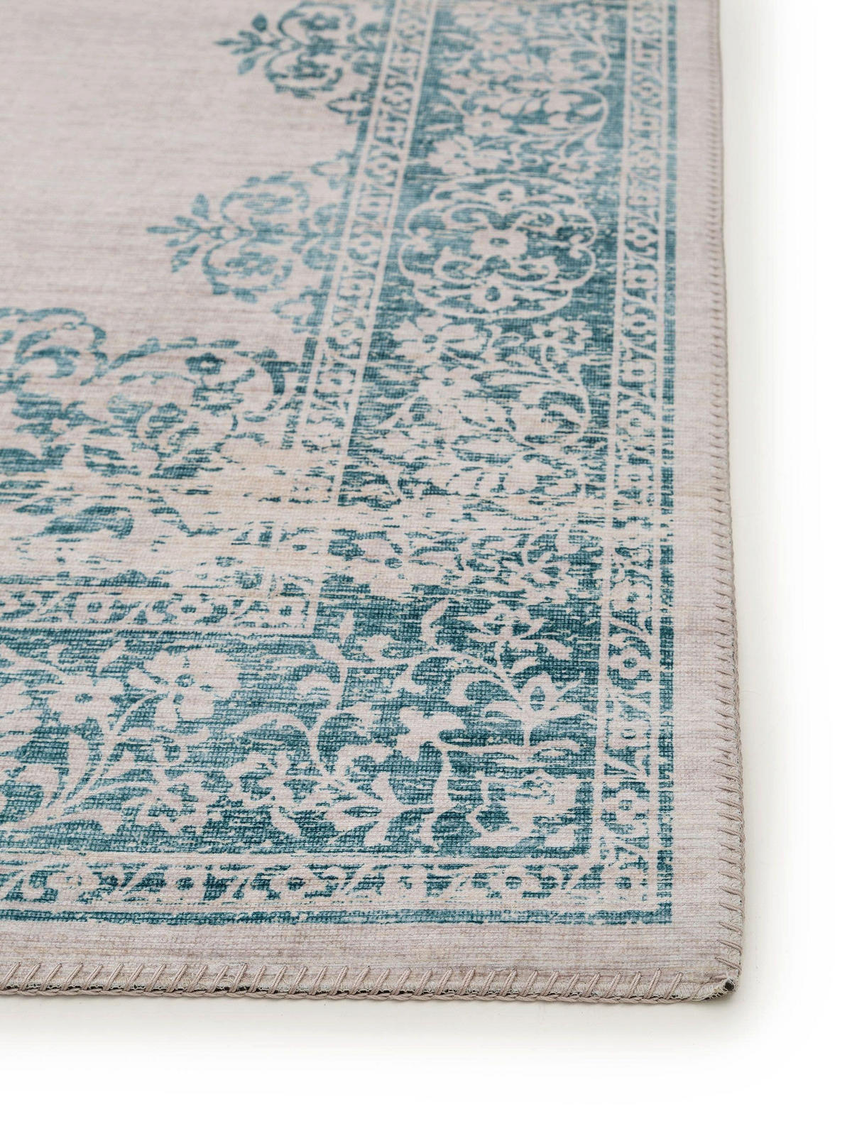 TEPPICH Laury Türkis 200x300 cm - Türkis, Textil (200/300cm) - benuta Pop