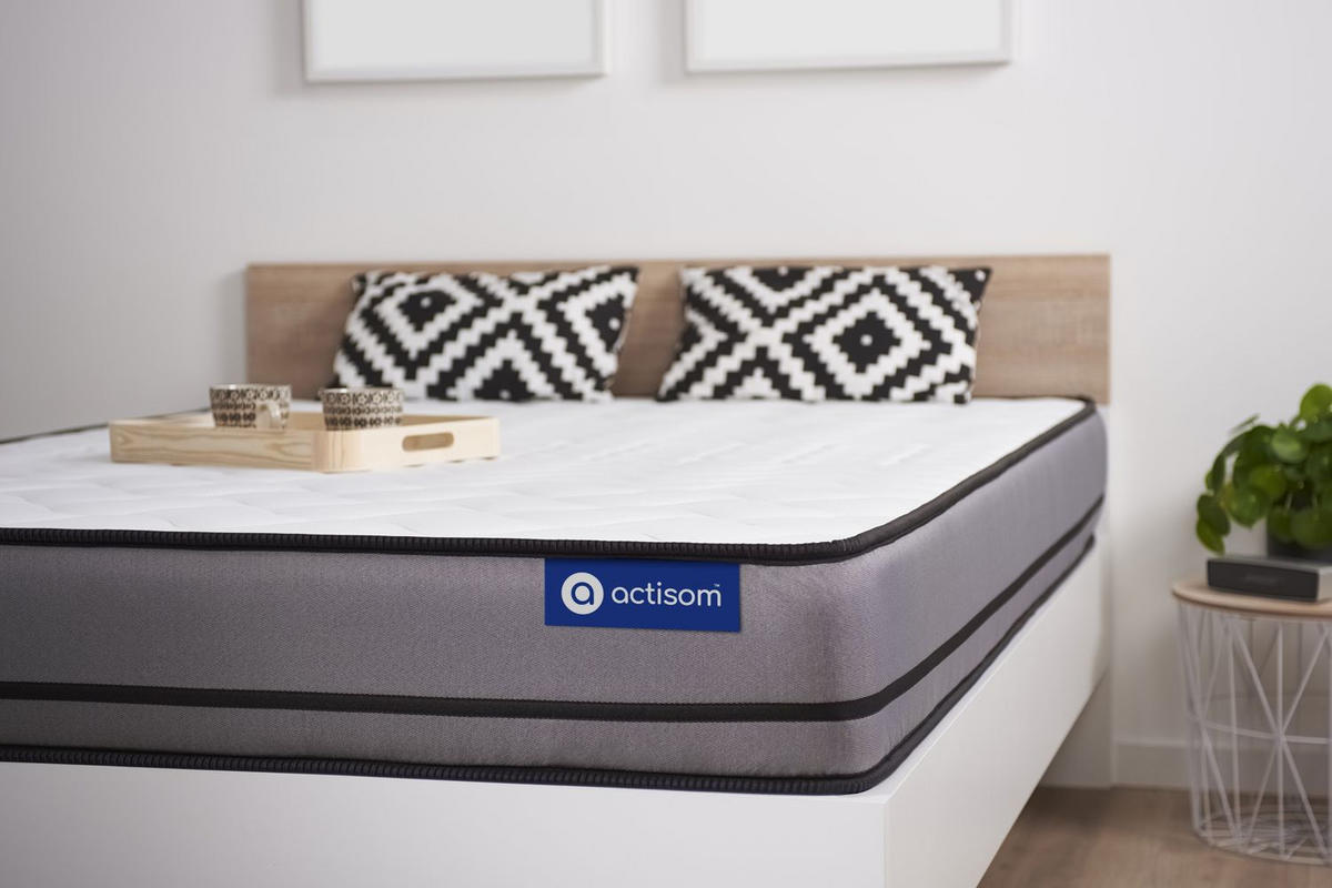 MATRATZE Actilatex night Latex und Memory-Schaum 90 x 200 cm h4 - Weiß, Textil (90/200cm) - ACTISOM