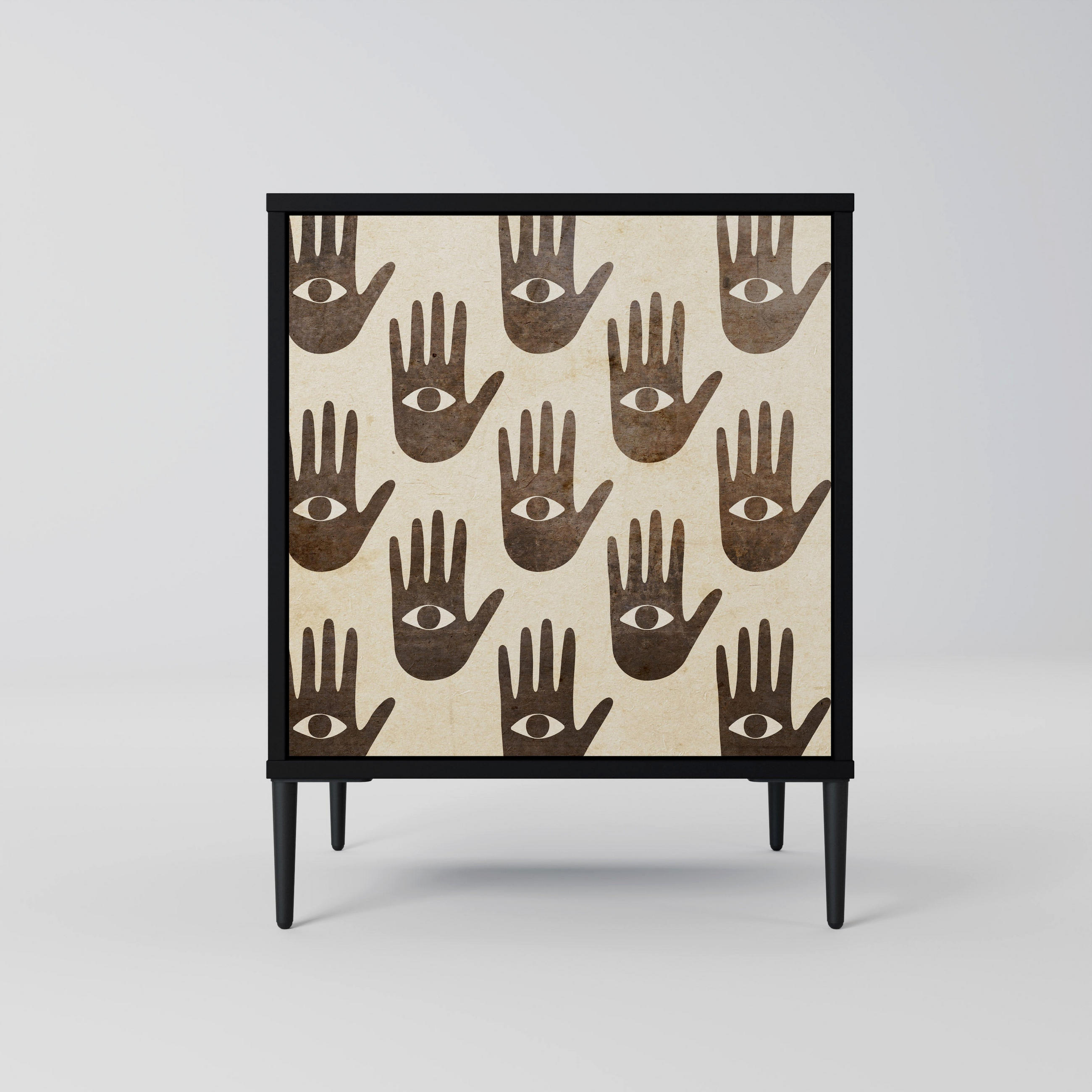 SpaceRebels Sideboard Schwarz 57.5x72.5x42 cm