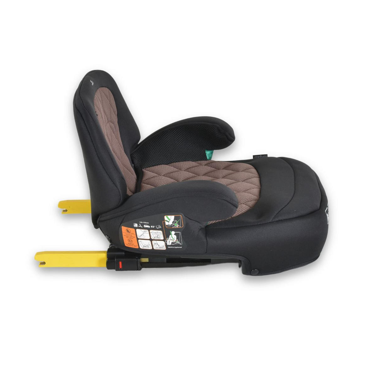SITZERHÖHUNG Jax i-Size braun 125-150cm Gruppe 3 Isofix Top Tether - Braun, Kunststoff (45/32/41cm) - Cangaroo